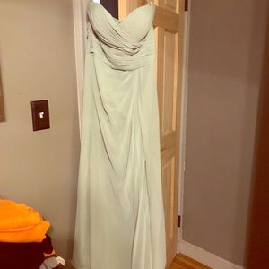 sage green bridesmaid dress